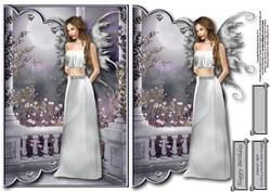 Diamond Fairy Envelope Card - April
