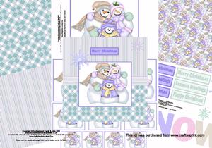 Snowman Family Card Kit