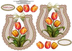 Spring Wedding Horseshoe Toppers