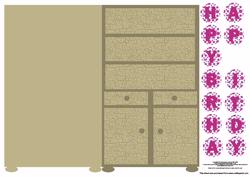 Crackled Dresser Shaped Card