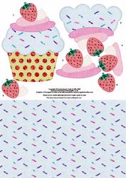 Cupcake with Strawberry Sbs
