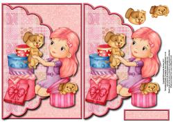 Look What I Got Envelope Card with Decoupage