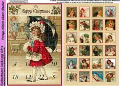 Vintage Children Advent Calendar