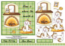 Home is Where the Hearth is 6x6 Square Card Front