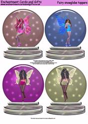 Fairy Snowglobes Toppers