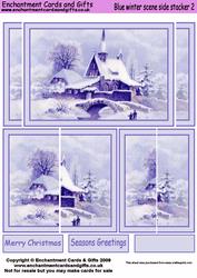 Blue Winter Scene Side Stacker 2
