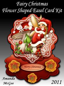 Fairy Christmas Flower Shaped Easel Card Kit
