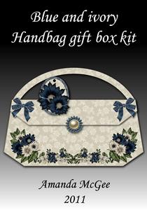 Blue and Ivory Handbag Gift Box Kit
