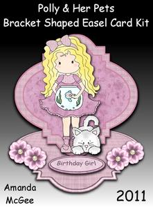 Polly and Her Pets Bracket Shaped Easel Card Kit