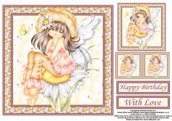 Daisy Fairy 8x8 Topper Sheet
