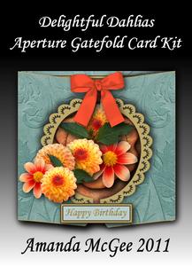 Delightful Dahlias Aperture Gatefold Card Kit