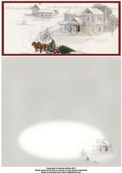 Bringing Home the Christmas Tree Dl a Card in One