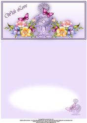 Perfume and Flowers Dl a Card in One