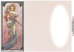 Art Nouveau Beauty Dl a Card in One