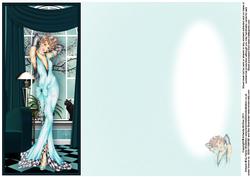 Art Deco Glamour Dl a Card in One