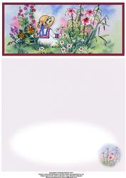 Sitting in the Flowers Dl a Card in One