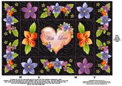 Paper Flowers Tri Shutter Card