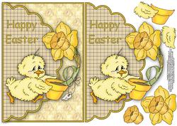 Delivering the Daffodil Envelope Card with Decouapge