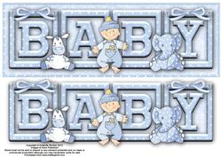 Baby Blocks Baby Large Dl Card