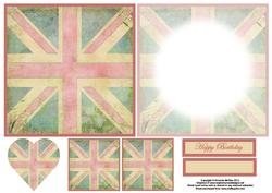 Vintage Chic Union Flag Topper Sheet