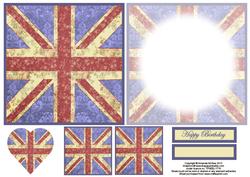 Floral Chic Union Flag Topper Sheet
