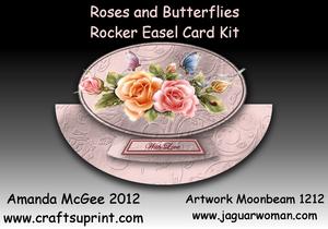 Roses and Butterflies Rocker Easel Card Kit