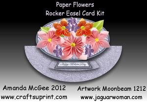 Paper Flowers Rocker Easel Card Kit