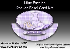Lilac Fashion Rocker Easel Card Kit