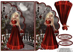 Prom Night in Red Envelope Card