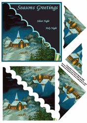Christmas Church Card Front and Triangle Pyramid