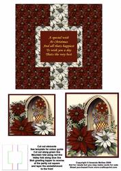 Christmas Poinsettia Swing Card