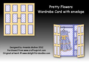 Pretty Flowers Wardrobe Card Kit