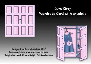 Cute Kitty Wardrobe Card Kit