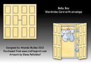 Baby Boy Wardrobe Card Kit