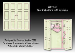 Baby Girl Wardrobe Card Kit