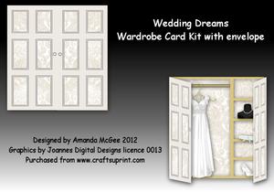 Wedding Dreams Wardrobe Card Kit with Envelope