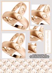Golden Wedding Rings Pyramid