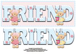 Bear Friends Friend Large Dl Card