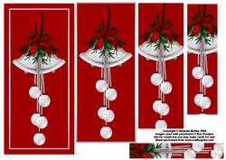 Red and White Christmas Bells Pyramid