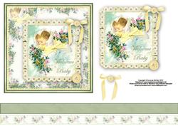 Welcome Baby Vintage Style Topper
