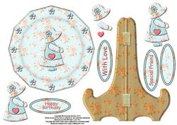 Sunbonnet Girl Plate Sheet