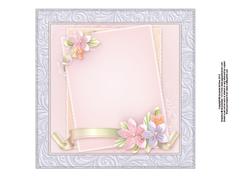 Origami Flowers and Butterflies 8x8 Insert