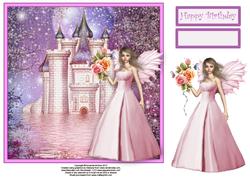 Enchanted Castle 8x8 Topper with Decouapge