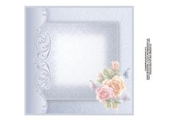 Illuminated Roses and Butterflies 8x8 Insert