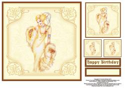 Art Deco Glamour 8x8 Topper