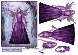 Nighttime Spell Fairy Decoupage