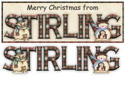 Merry Christmas from Stirling Large Dl Card
