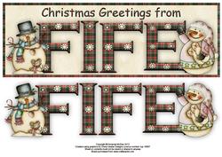 Christmas Greetings from Fife Large Dl Card