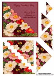 Floral Card Front and Triangle Pyramid - Mothers Day