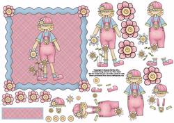 May Flowers Girl Step by Step 1